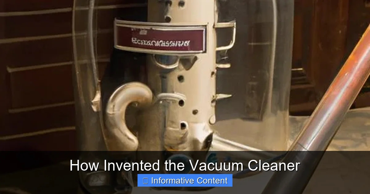 How Invented the Vacuum Cleaner