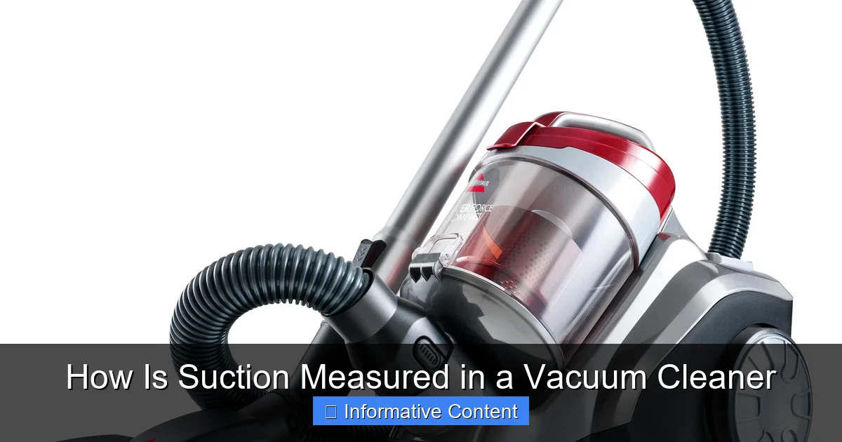How Is Suction Measured in a Vacuum Cleaner
