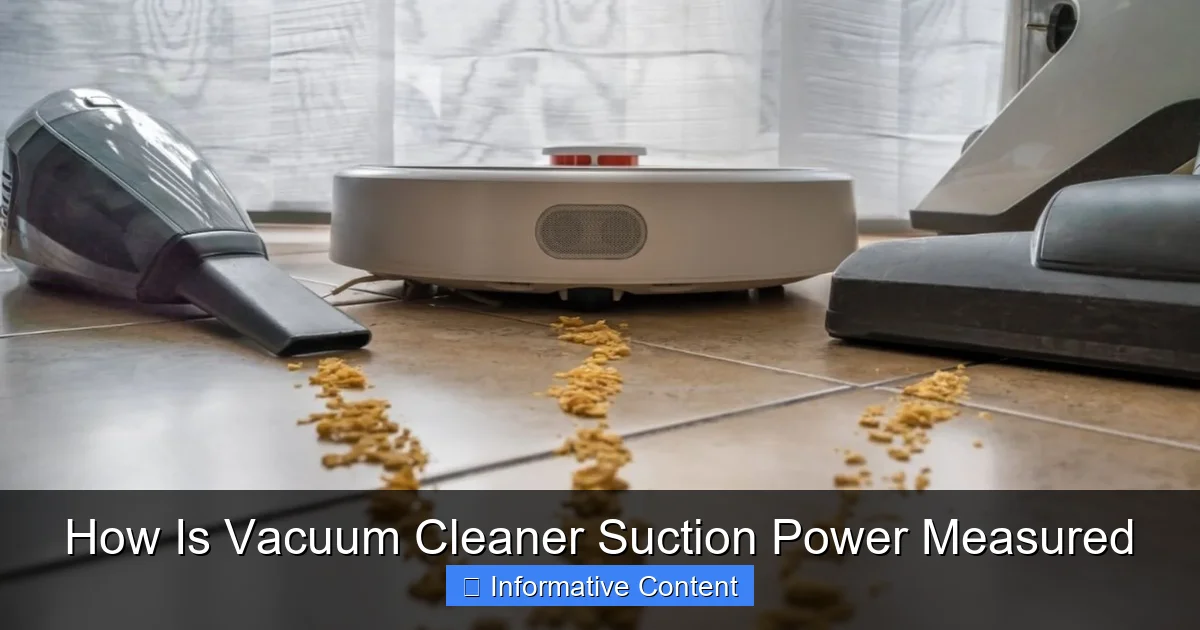 How Is Vacuum Cleaner Suction Power Measured