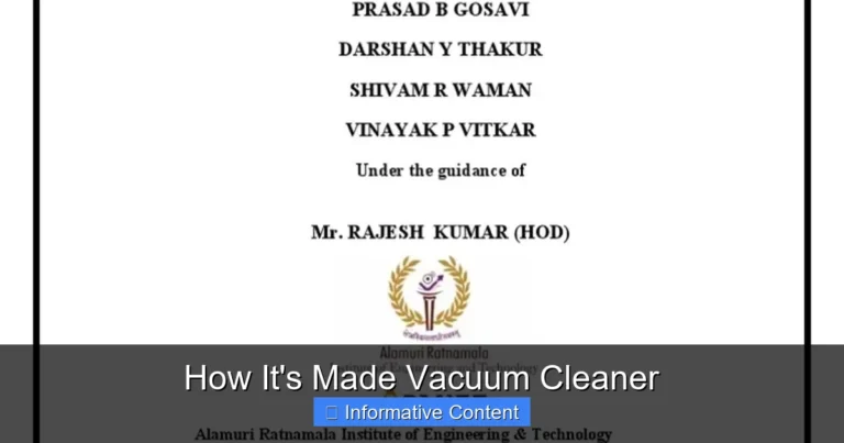 How It's Made Vacuum Cleaner
