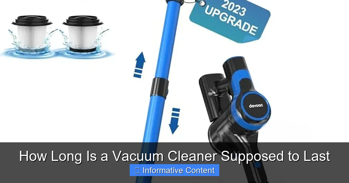 How Long Is a Vacuum Cleaner Supposed to Last