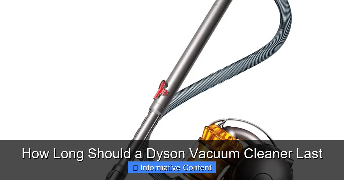 How Long Should a Dyson Vacuum Cleaner Last