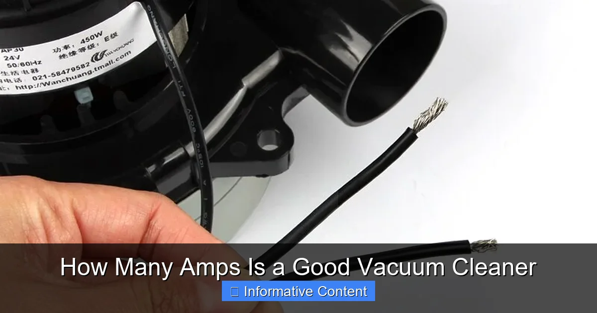 How Many Amps Is a Good Vacuum Cleaner