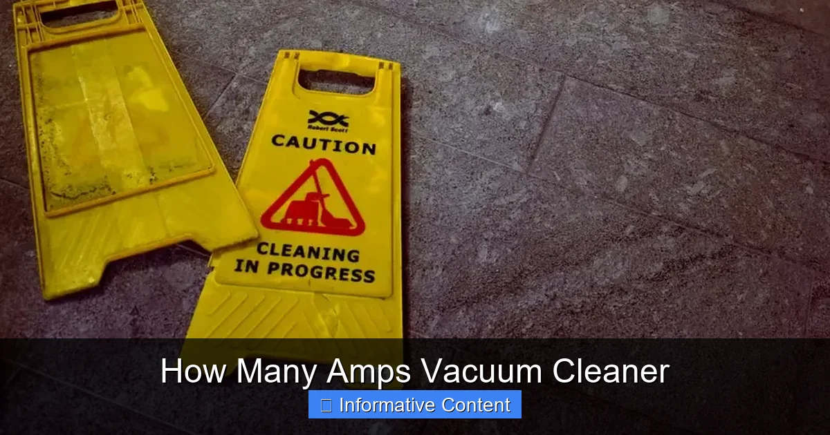 How Many Amps Vacuum Cleaner