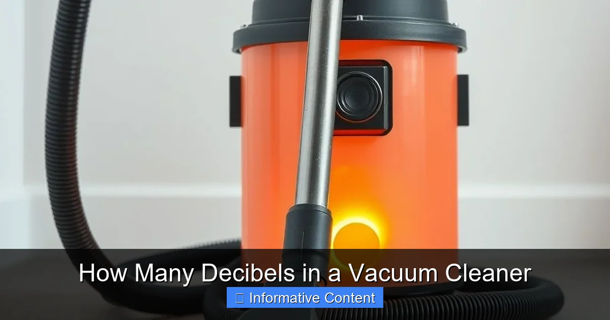 How Many Decibels in a Vacuum Cleaner