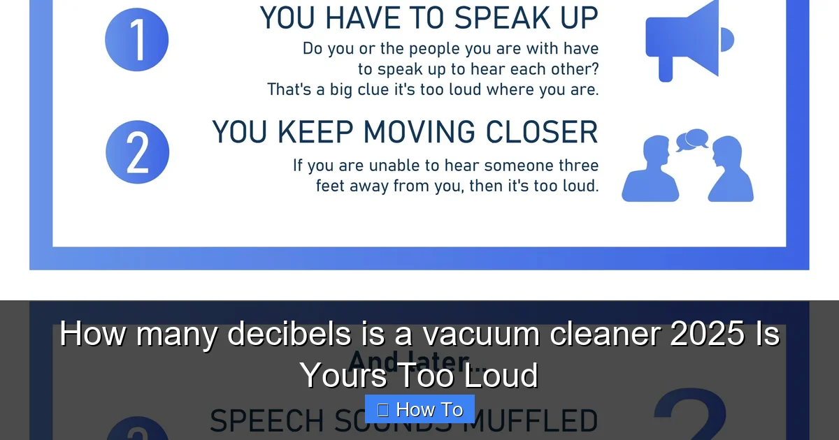 How many decibels is a vacuum cleaner 2025 Is Yours Too Loud