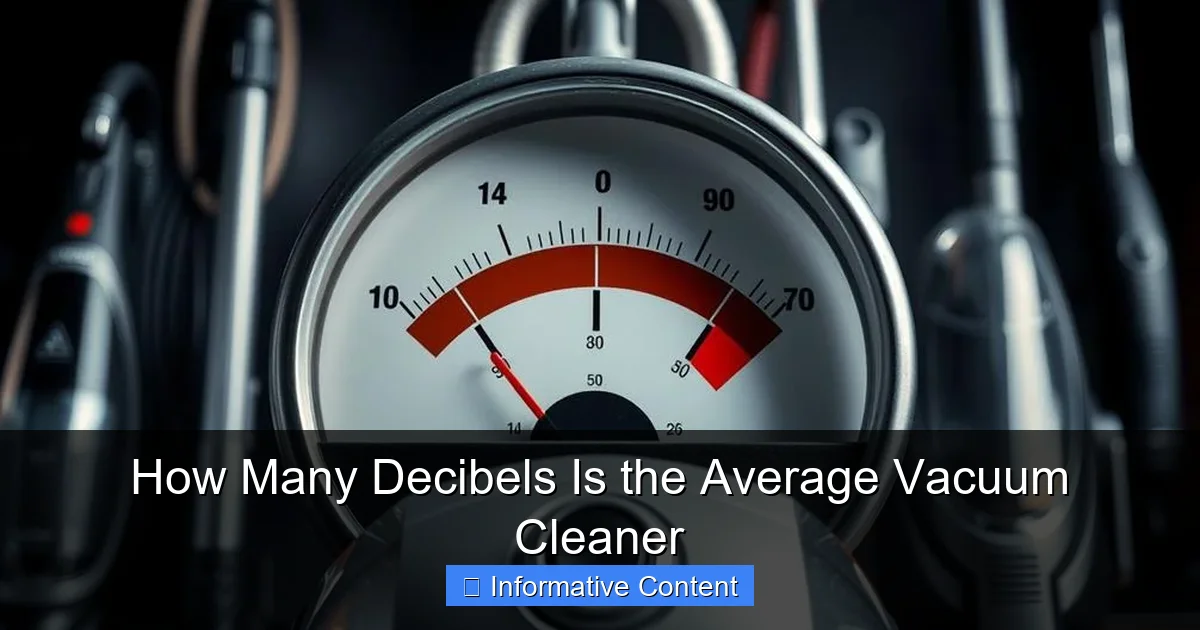 How Many Decibels Is the Average Vacuum Cleaner