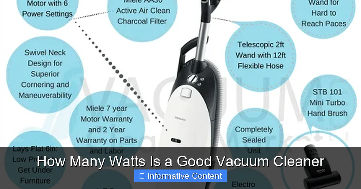 How Many Watts Is a Good Vacuum Cleaner