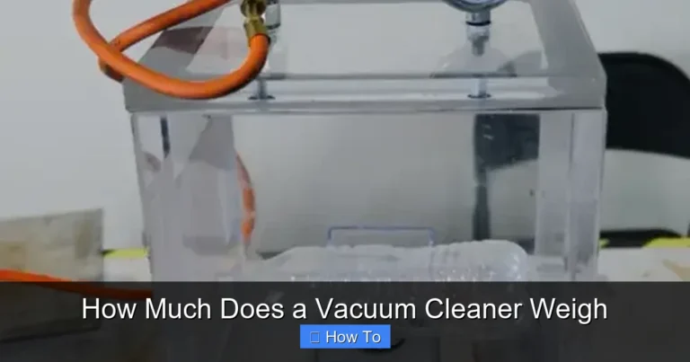 How Much Does a Vacuum Cleaner Weigh