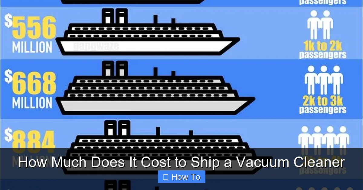 How Much Does It Cost to Ship a Vacuum Cleaner