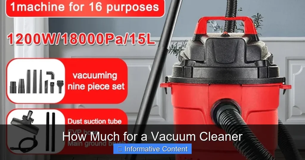 How Much for a Vacuum Cleaner