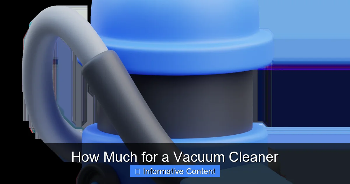 How Much for a Vacuum Cleaner