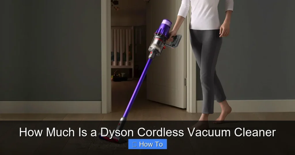 How Much Is a Dyson Cordless Vacuum Cleaner