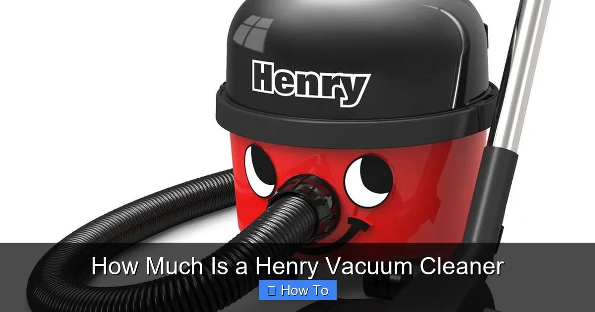 How Much Is a Henry Vacuum Cleaner