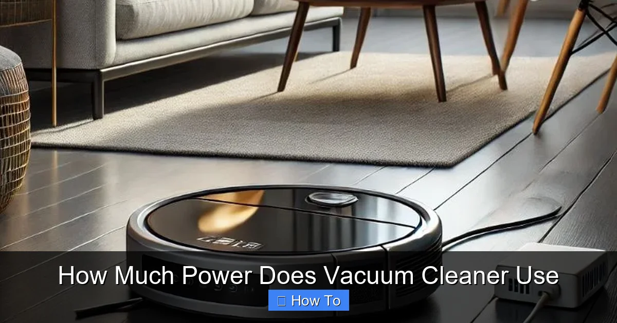 How Much Power Does Vacuum Cleaner Use
