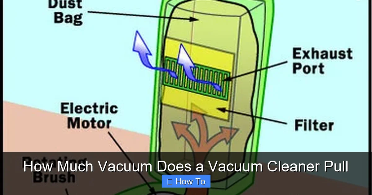 How Much Vacuum Does a Vacuum Cleaner Pull