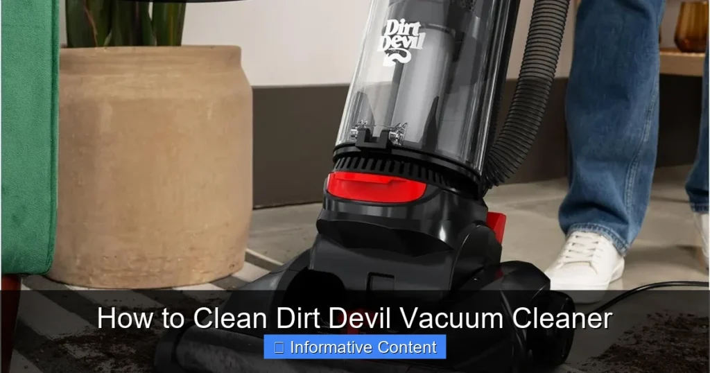 How to Clean Dirt Devil Vacuum Cleaner