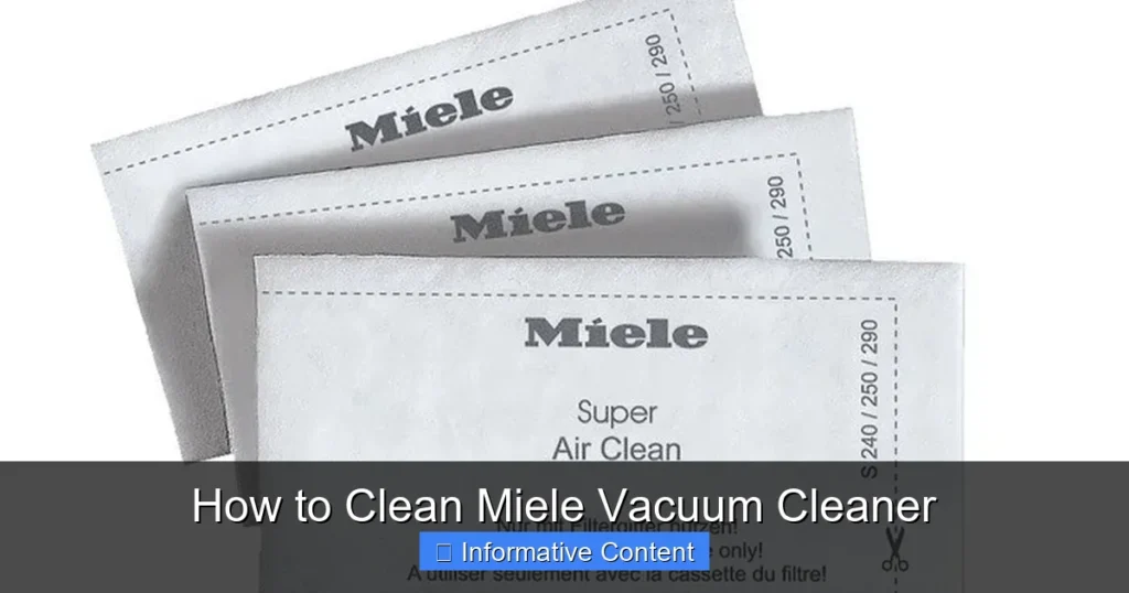 How to Clean Miele Vacuum Cleaner