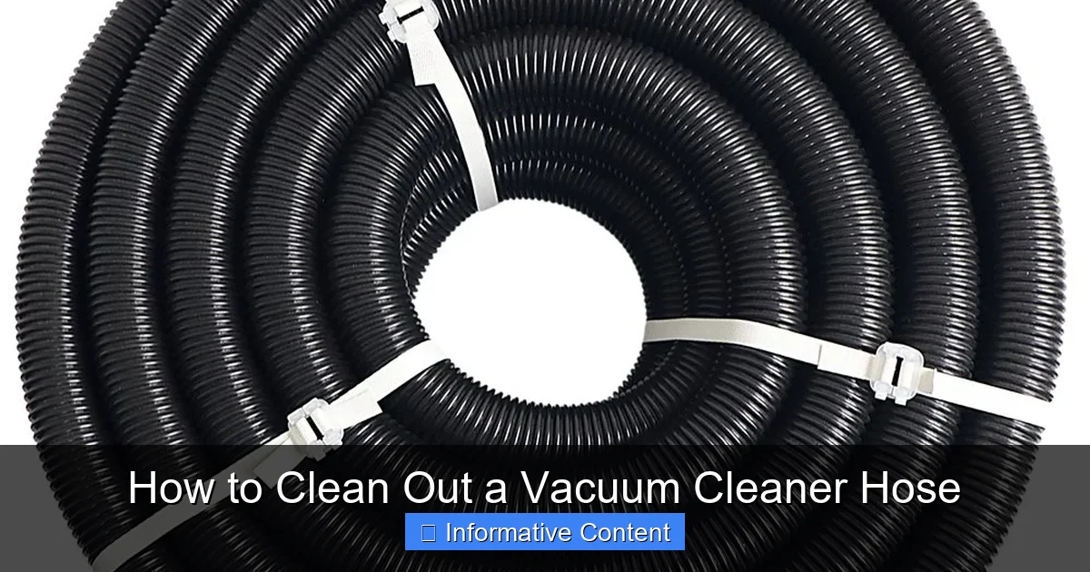 How to Clean Out a Vacuum Cleaner Hose