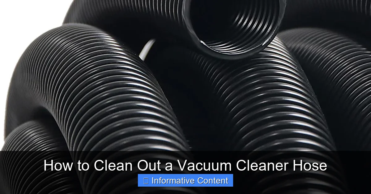 How to Clean Out a Vacuum Cleaner Hose
