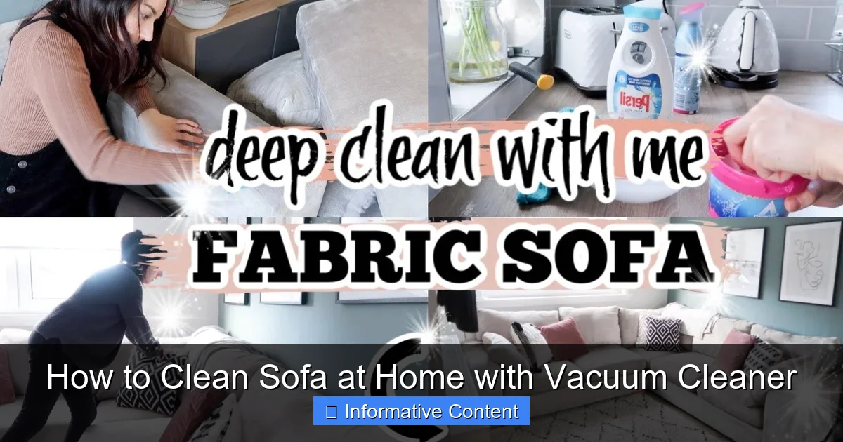 How to Clean Sofa at Home with Vacuum Cleaner