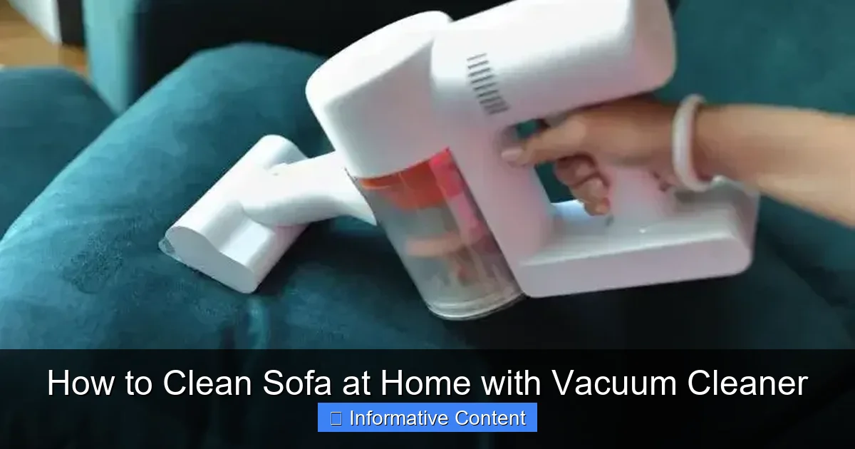 How to Clean Sofa at Home with Vacuum Cleaner