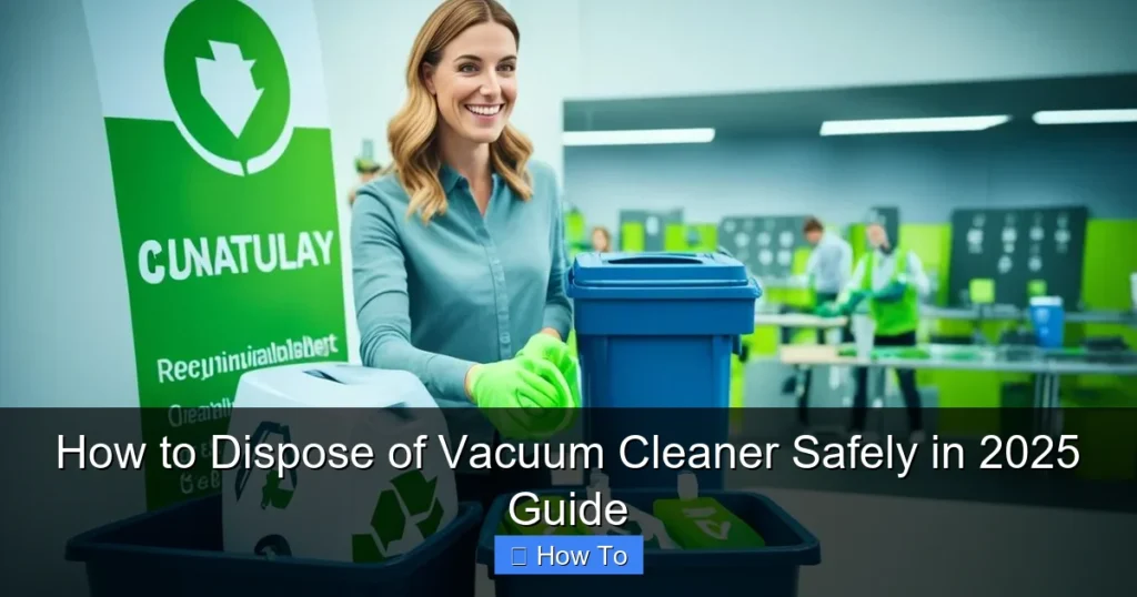 How to Dispose of Vacuum Cleaner Safely in 2025 Guide