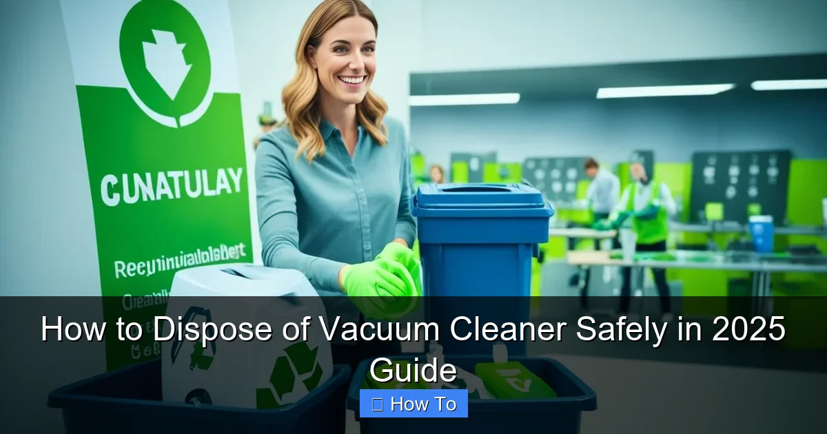 How to Dispose of Vacuum Cleaner Safely in 2025 Guide