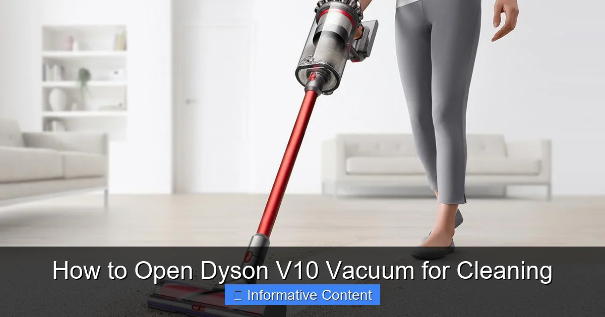 How to Open Dyson V10 Vacuum for Cleaning