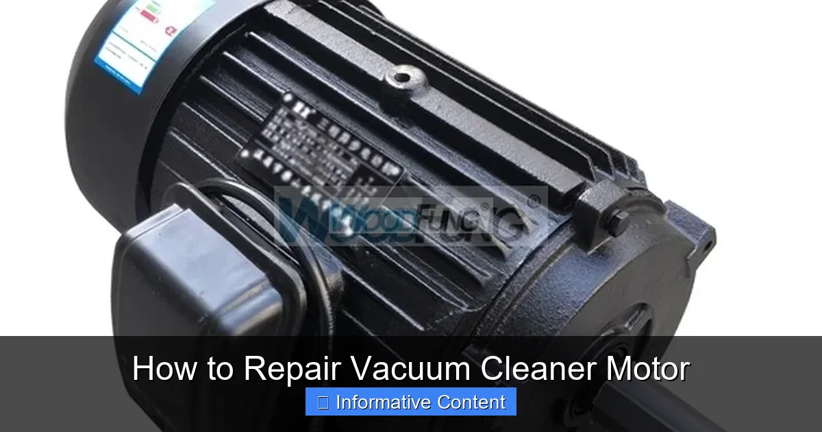 How to Repair Vacuum Cleaner Motor
