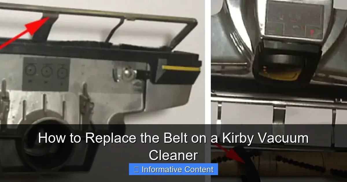 How to Replace the Belt on a Kirby Vacuum Cleaner