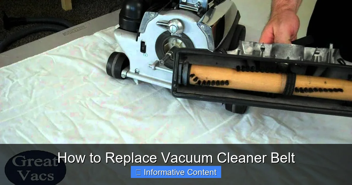 How to Replace Vacuum Cleaner Belt