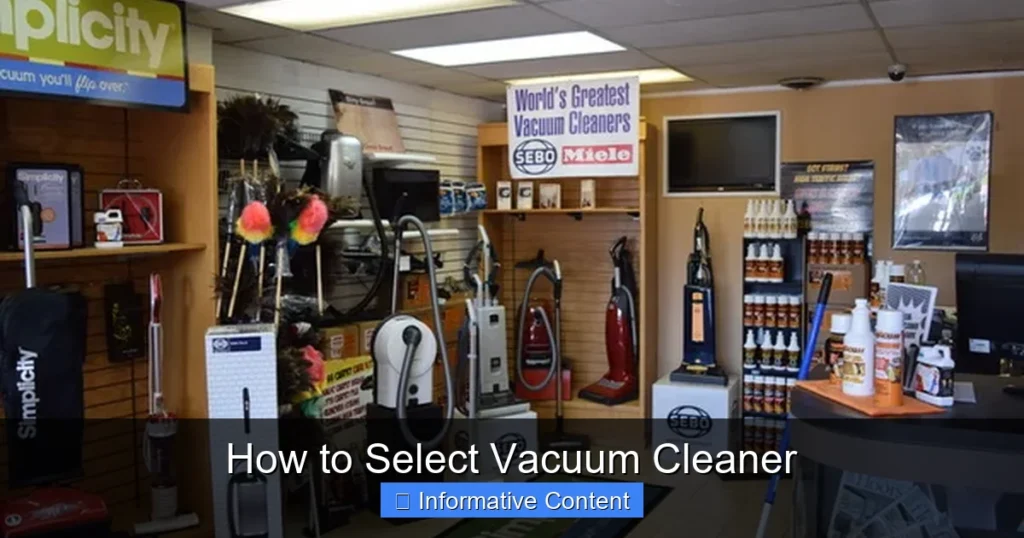 How to Select Vacuum Cleaner