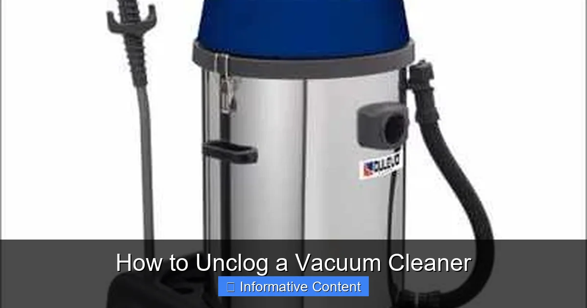 How to Unclog a Vacuum Cleaner