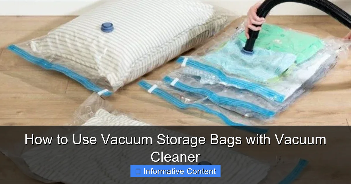 How to Use Vacuum Storage Bags with Vacuum Cleaner