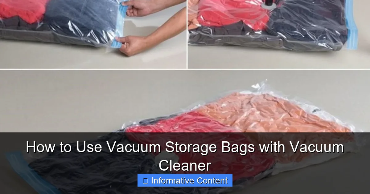 How to Use Vacuum Storage Bags with Vacuum Cleaner