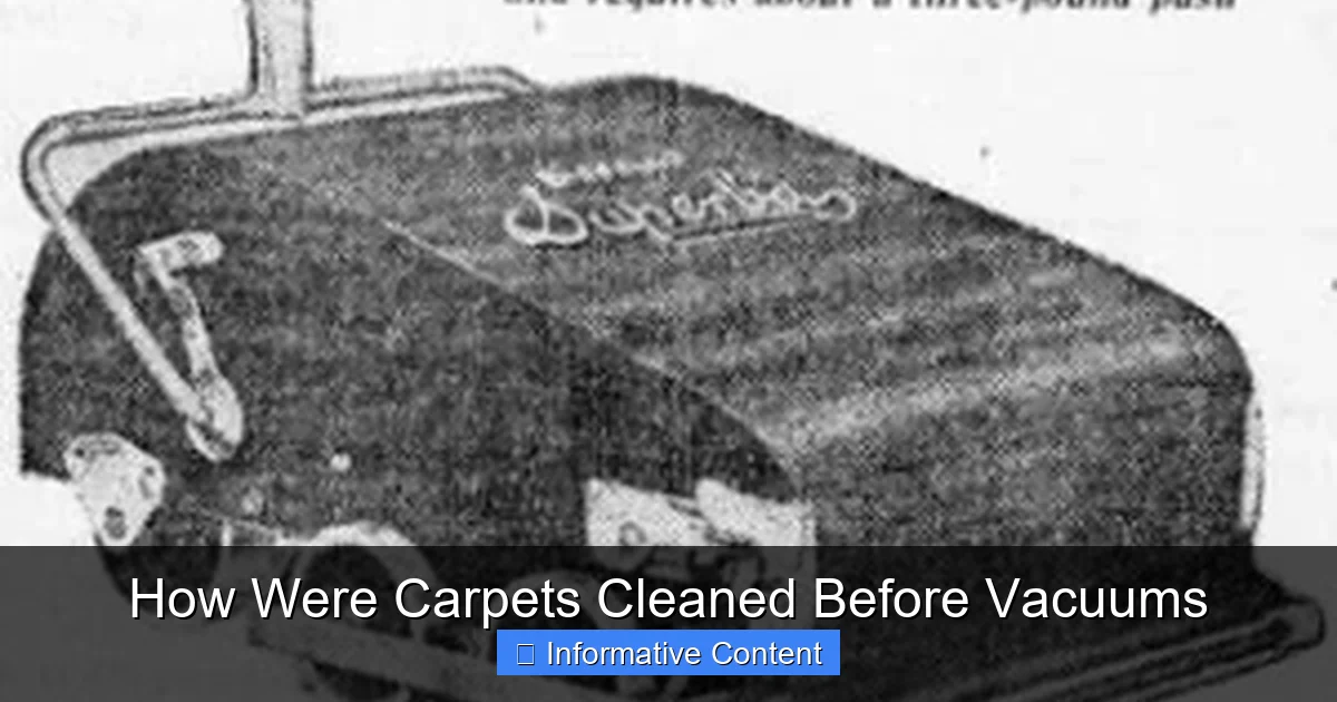 How Were Carpets Cleaned Before Vacuums