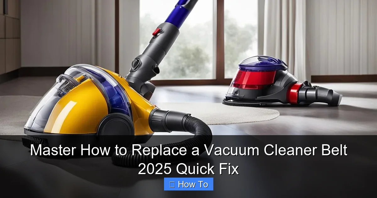 Master How to Replace a Vacuum Cleaner Belt 2025 Quick Fix