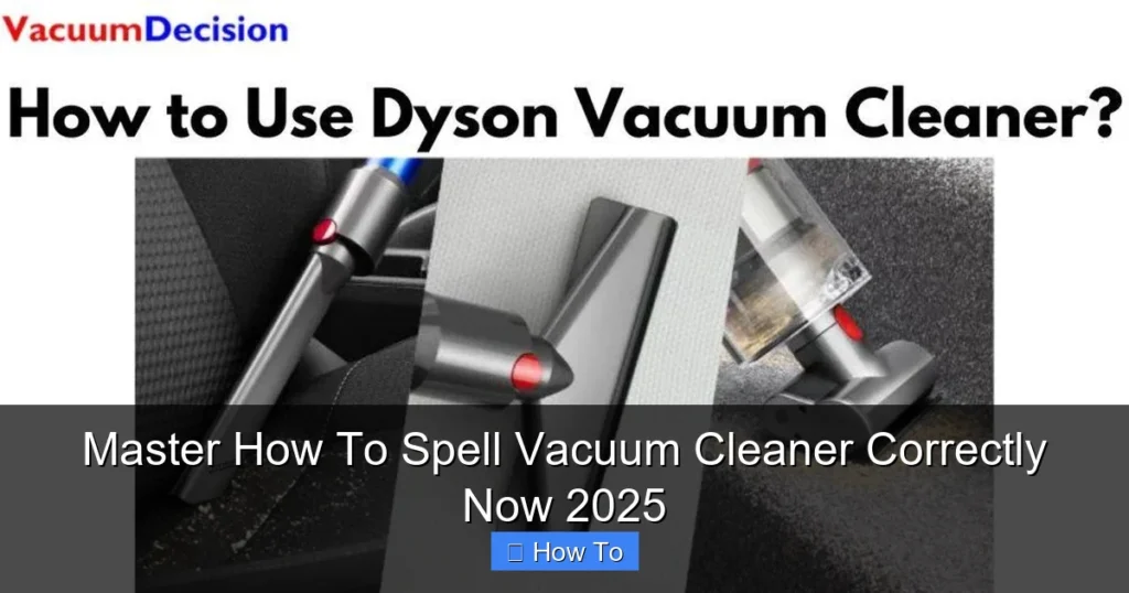 Master How To Spell Vacuum Cleaner Correctly Now 2025
