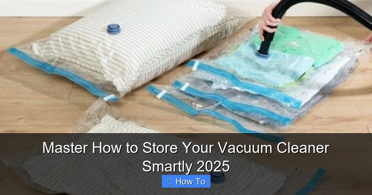 Master How to Store Your Vacuum Cleaner Smartly 2025