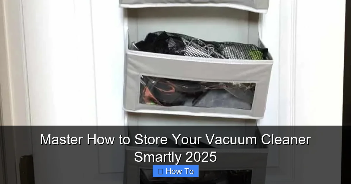 Master How to Store Your Vacuum Cleaner Smartly 2025