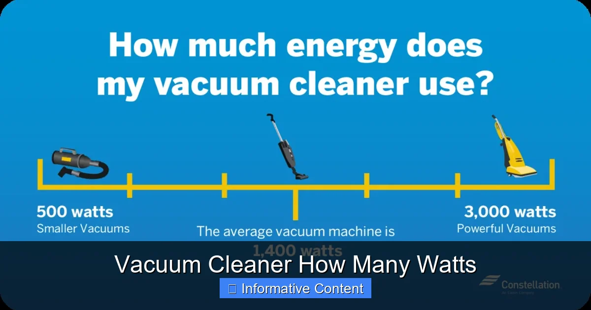 Vacuum Cleaner How Many Watts