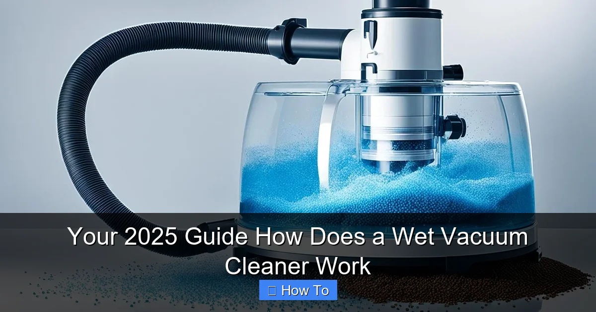 Your 2025 Guide How Does a Wet Vacuum Cleaner Work
