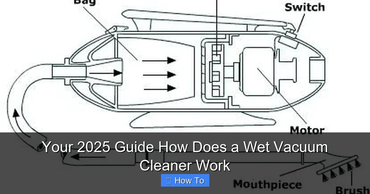 Your 2025 Guide How Does a Wet Vacuum Cleaner Work