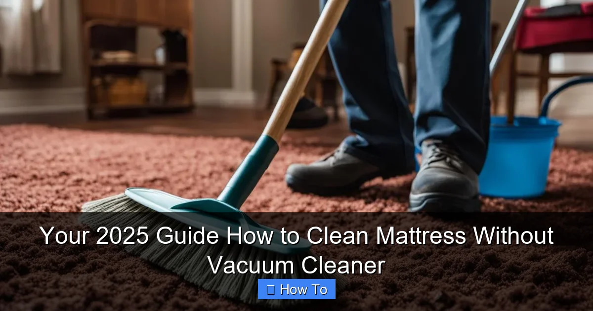 Your 2025 Guide How to Clean Mattress Without Vacuum Cleaner