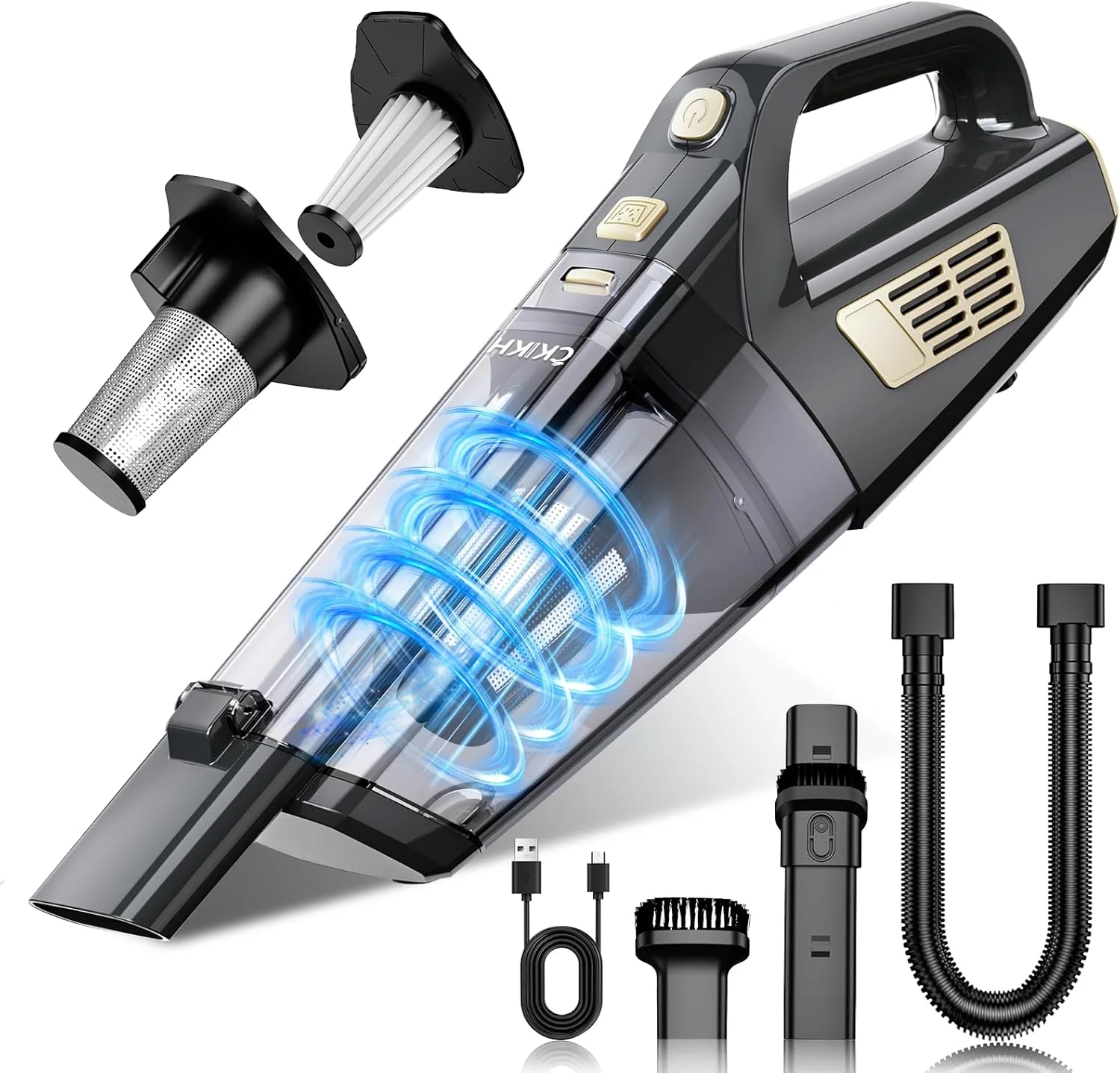 Cordless Handheld Vacuum 15,000Pa Strong Suction, Lightweight Recharge