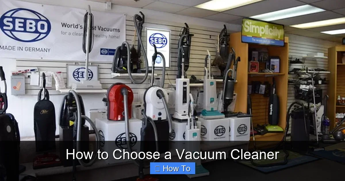 How to Choose a Vacuum Cleaner
