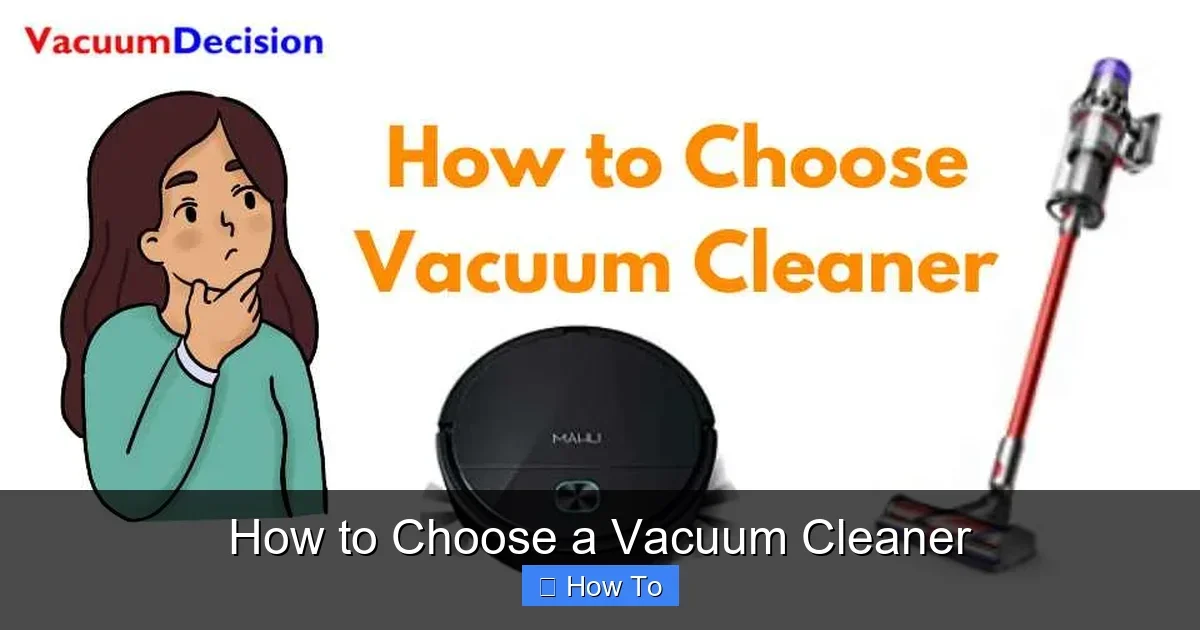 How to Choose a Vacuum Cleaner