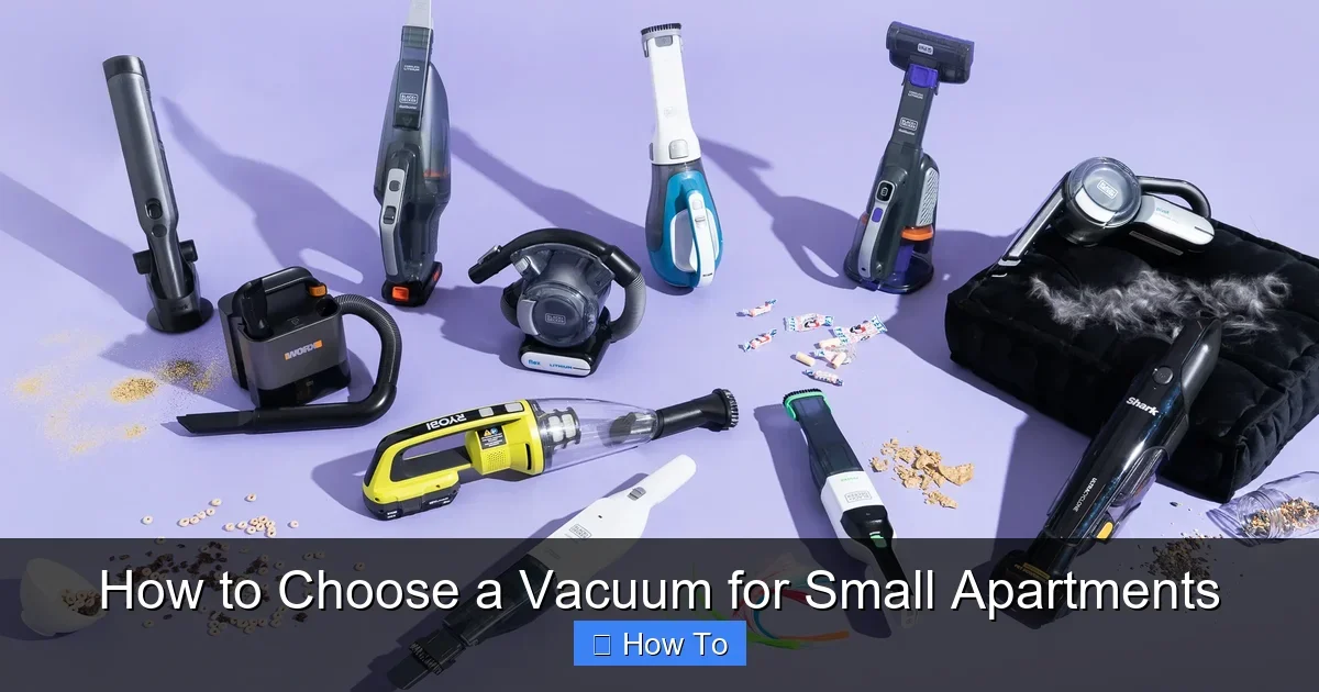 How to Choose a Vacuum for Small Apartments