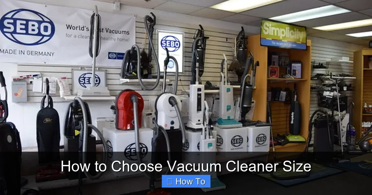 How to Choose Vacuum Cleaner Size